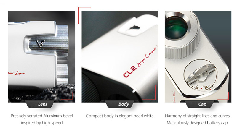 Chi tiết các phần của máy đo khoảng cách laser GPS Voice Caddie CL2