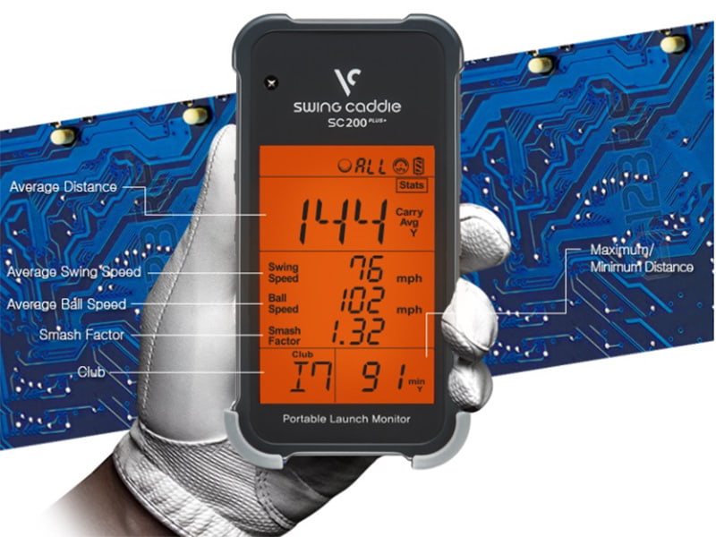 Máy đo tốc độ swing golf Voice Caddie SC200 Plus có kiểu dáng đẹp mắt và rất sang trọng