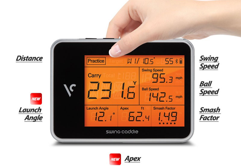 SC300 với màn hình LCD sẽ nhanh chóng cung cấp đầy đủ thông tin cho golfer dưới dạng số liệu và đồ họa dễ hiểu