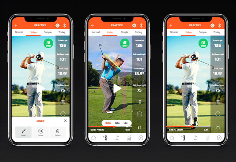 SC300i cung cấp cho người chơi những chỉ số hoàn chỉnh về tốc độ bay của bóng