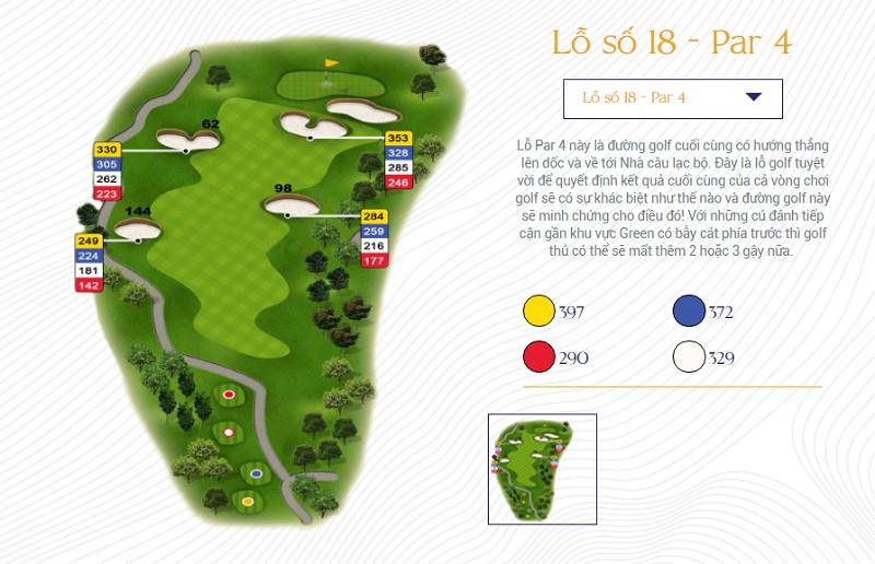 Hố 18 - par 4