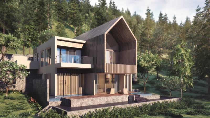 Khu biệt thự được xây dựng ấn tượng