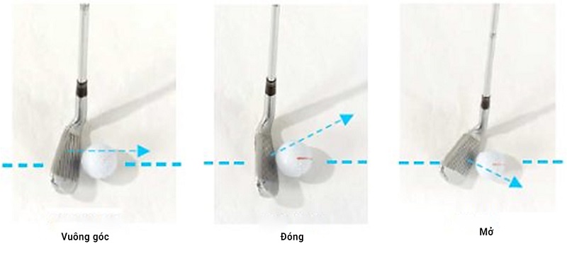 Đặt mặt gậy ảnh hưởng rất lớn đến cú đánh