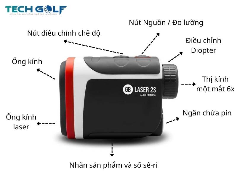 Máy đo khoảng cách GolfBuddy GB Laser 2S