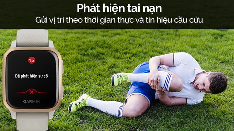 Tính năng phát hiện tai nạn kịp thời tích hợp trên đồng hồ Garmin cũng được nhiều người dùng quan tâm