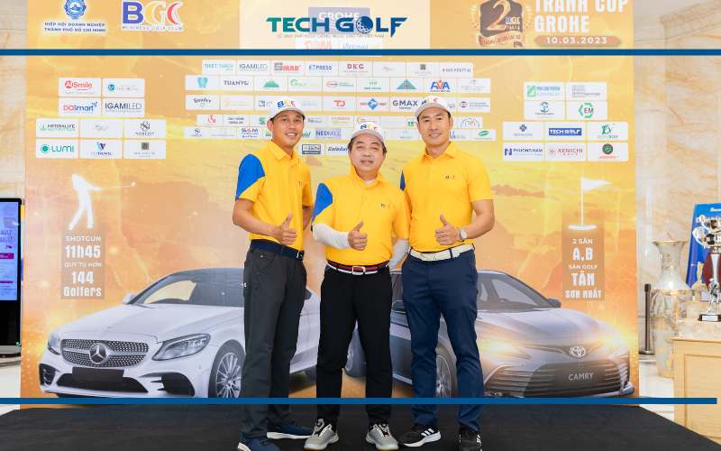 Giải golf kỉ niệm 2 năm thành lập CLB BGC - Tranh cúp GROHE, TechGolf mang đến tài trợ lớn