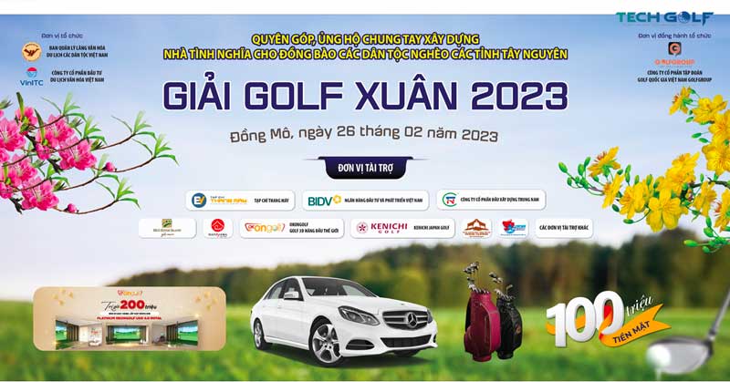 Techgolf tài trợ giải golf thiện nguyện Xuân 2023 do Làng Văn hóa Việt Nam tổ chức