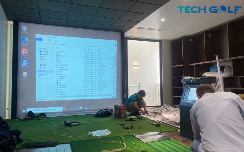 đơn vị thiết kế thi công lắp đặt phòng golf 3D tốt nhất