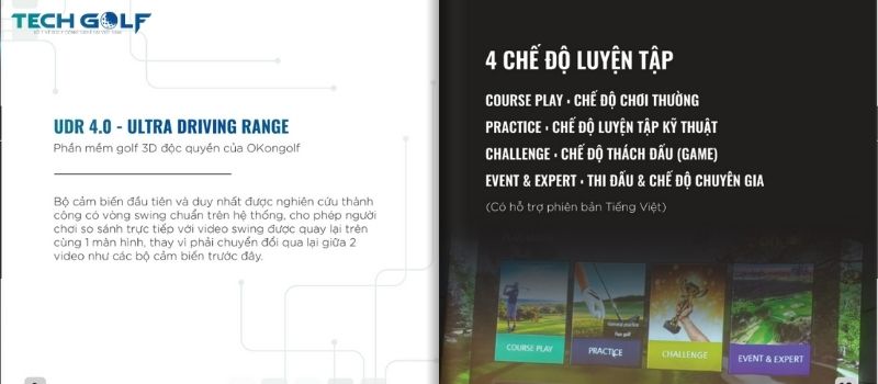 UDR 4.0 - ULTRA Driving Range độc quyền với 4 chế độ luyện tập