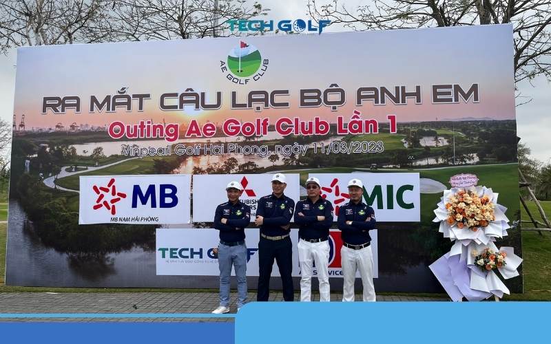 Nhà tài trợ vàng Techgolf góp mặt trong giải đấu CLB Anh em Golf Club Tại Vinpearl Hải Phòng