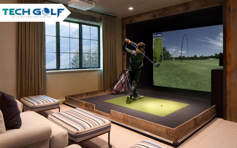 Nhiều biệt phủ tại Việt Nam đã được lắp đặt phòng golf 3d