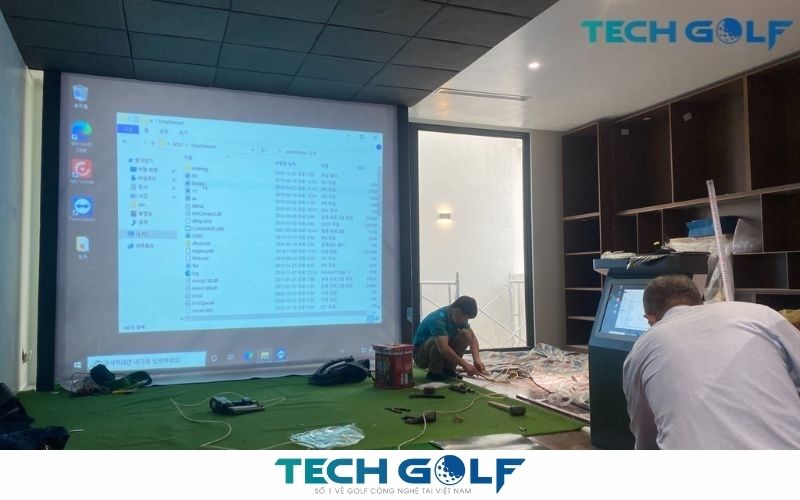dự án lắp đặt phòng golf 3d