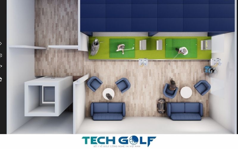 dự án lắp đặt phòng golf 3d