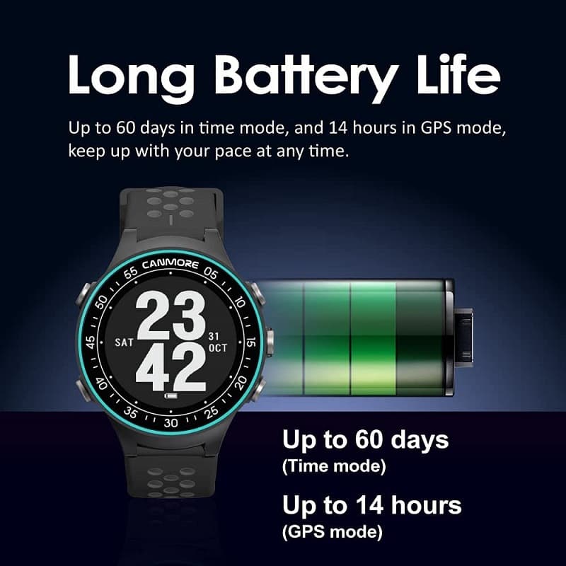 Tuổi thọ pin của TW-410G có thể hoạt động trong một số vòng golf trước khi cần phải sạc lại