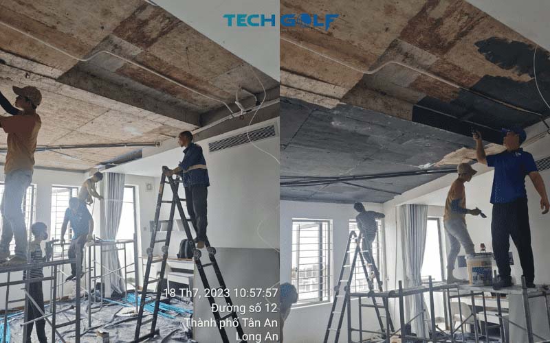 Techgolf giám sát thi công dự án phòng golf 3D GTR tại Long An