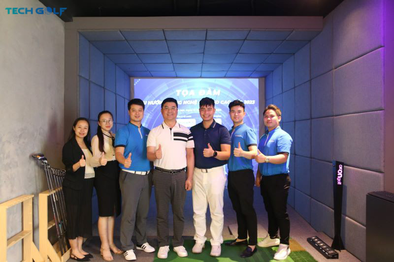 Techgolf và đại diện Okongolf trong buổi Tọa đàm Xu hướng golf công nghệ 2023