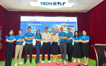 Đội ngũ Techgolf miền Bắc trong buổi đào tạo
