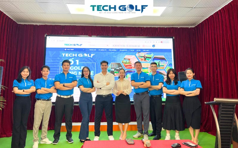 Đội ngũ Techgolf miền Bắc trong buổi đào tạo