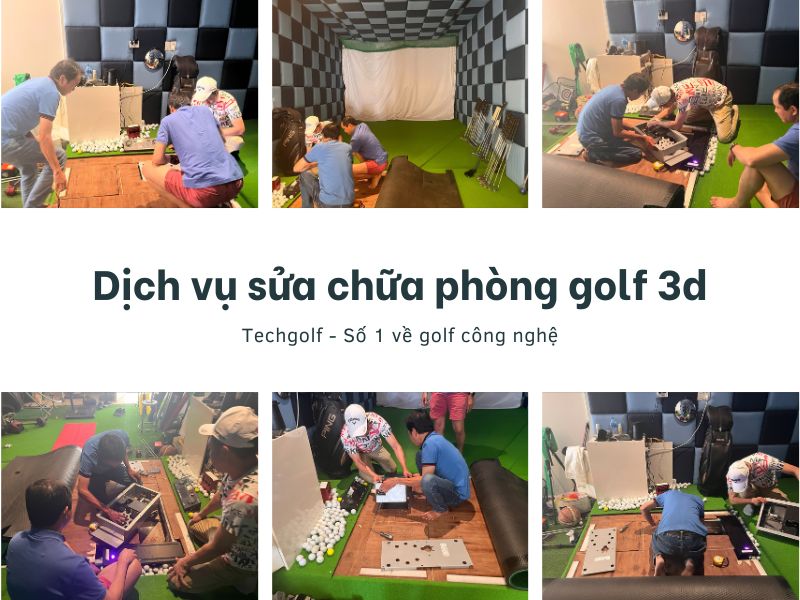 Dịch vụ sửa chữa phòng golf 3d tại Techgolf - Cam kết mang đến trải nghiệm chơi golf tại nhà tốt nhất
