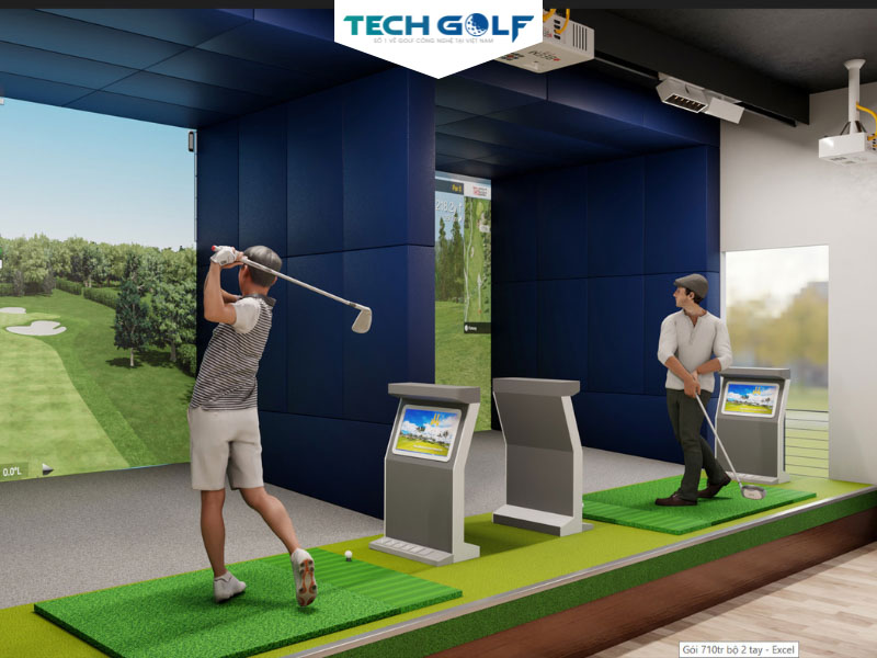 Bản phối cảnh 3D của dự án phòng golf GTS tại Aurora House