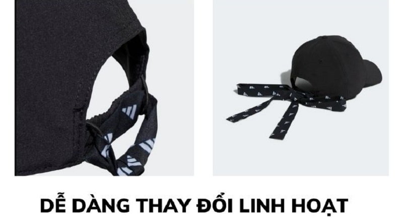 Mũ golf nữ Adidas HT5760 màu đen cá tính