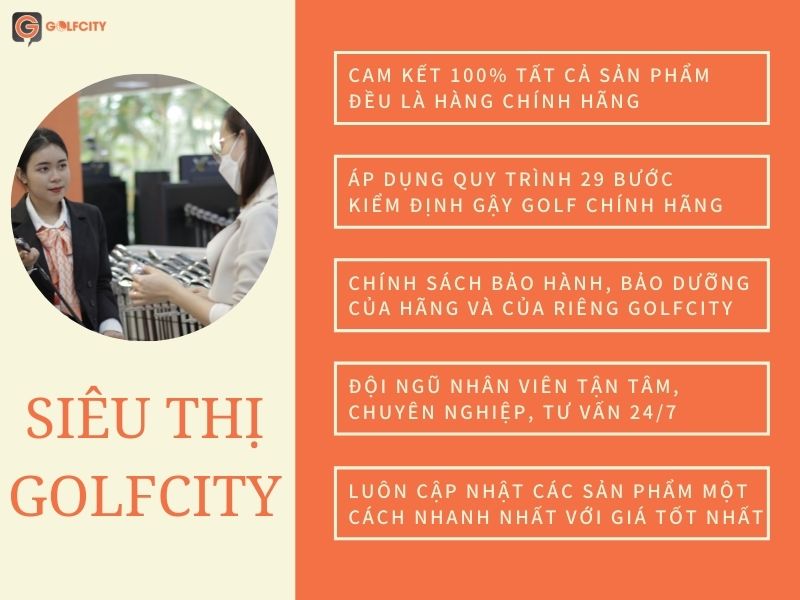 Golfcity cam kết mang tới cho golfer những sản phẩm chất lượng - chính hãng