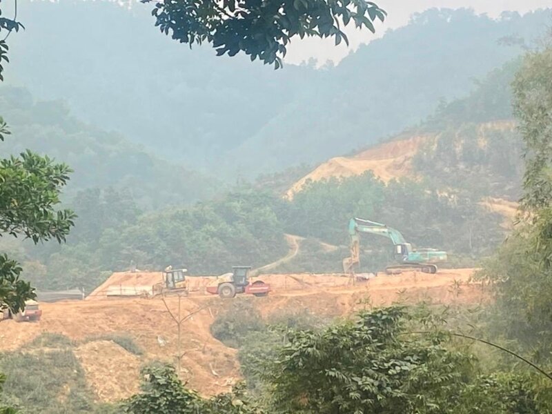 Sân golf vẫn đang trong quá trình xây dựng