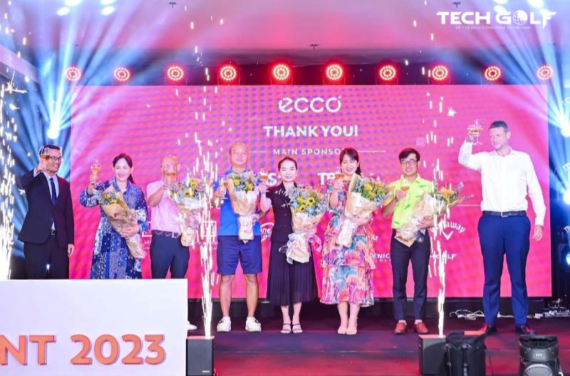 Đại diện Techgolf tại gala trao giải ECCO Golf Tournament
