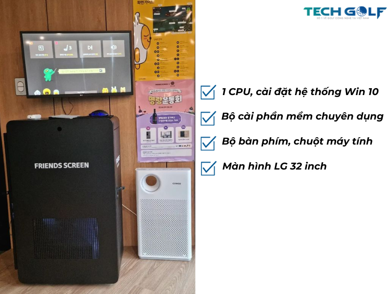 Bộ xử lý cao cấp của gói lắp đăt phòng golf 3D Kakao VX T-up Vision 2