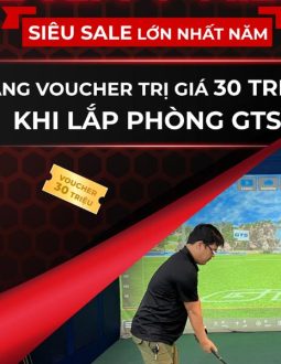 Techgolf tặng voucher 30 triệu khi lắp đặt phòng golf 3D GTS