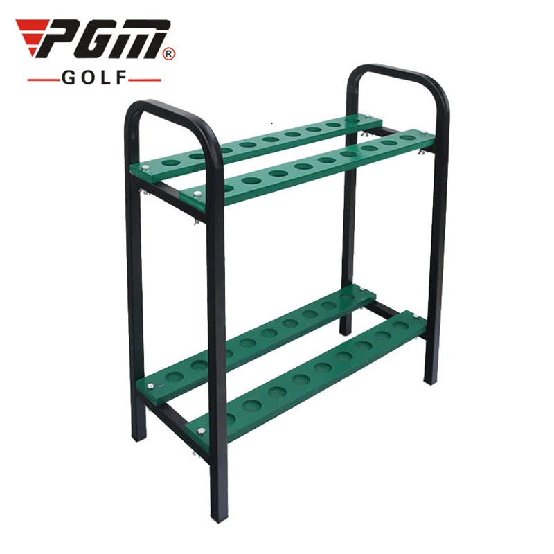 Giá cài gậy golf được làm bằng chất liệu thép không gỉ hoặc inox cao cấp