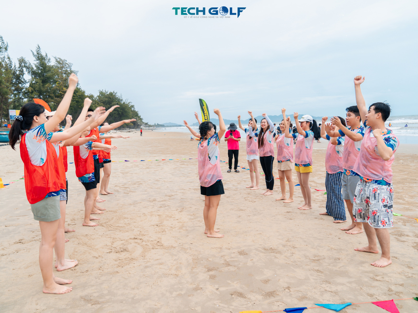 Những trò chơi gắn kết, thể hiện tinh thần quyết tâm của đội ngũ Techgolf