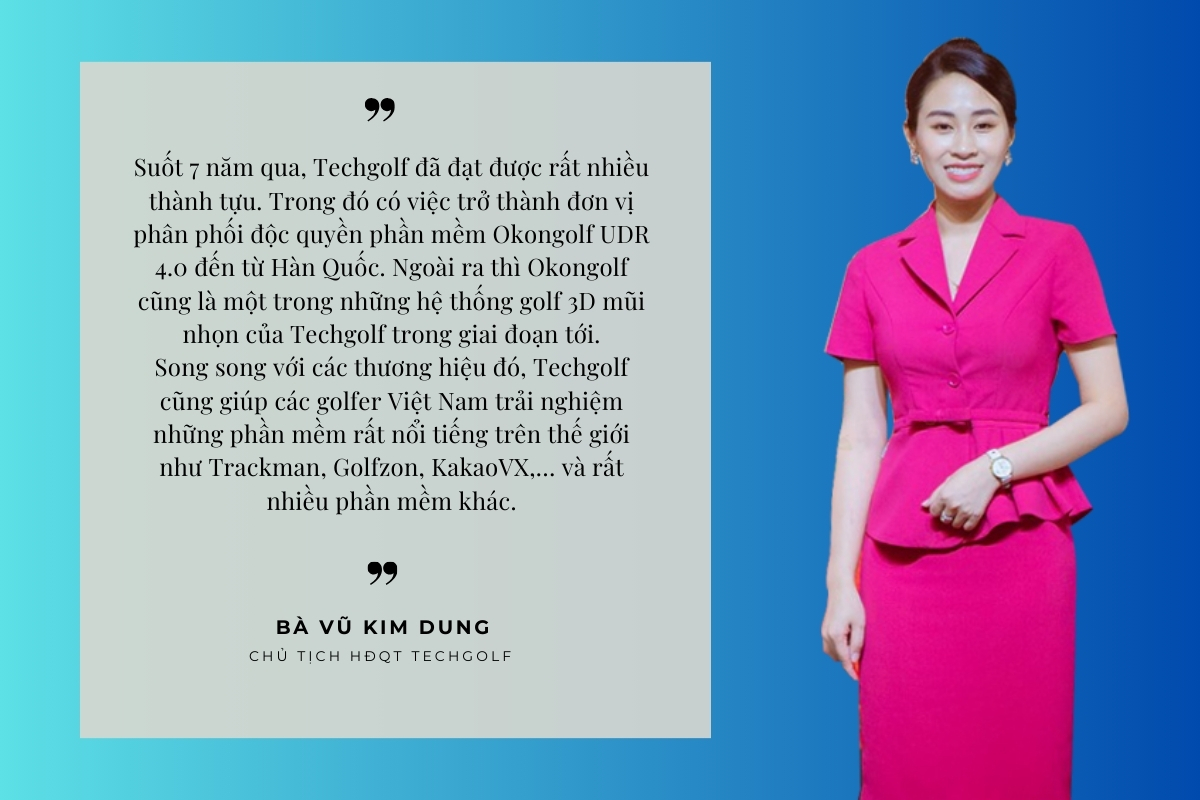 Chủ Tịch HĐQT Techgolf - Bà Vũ Kim Dung