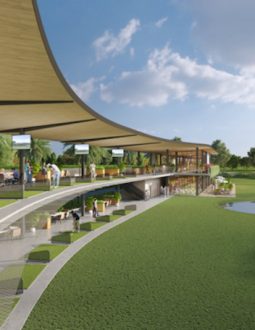 Sân tập golf được trang bị hệ thống dịch vụ tiện ích hiện đại