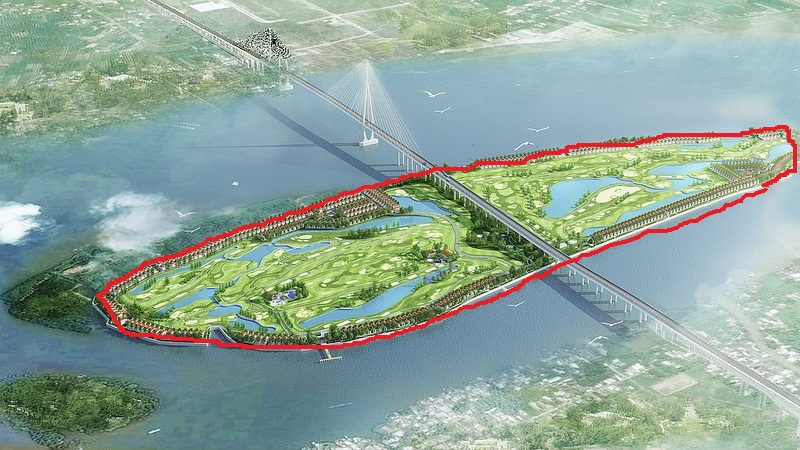 Sân gôn Cồn Ấu có quy mô 18 hố độc đáo, ấn tượng