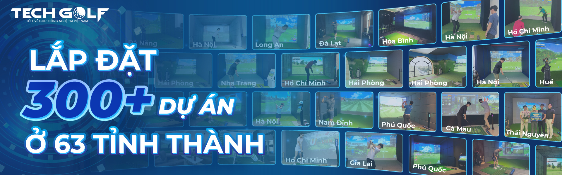 Hơn 300 dự án phòng golf 3D được Techgolf lắp đặt tại Việt Nam