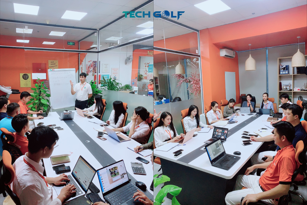 BLĐ Techgolf cùng đội ngũ chuyên gia tham gia đào tạo về tính năng nâng cao của phần mềm golf 3D Trackman