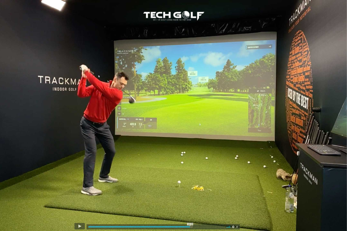Phần mềm golf 3D Trackman được các golfer pro yêu thích