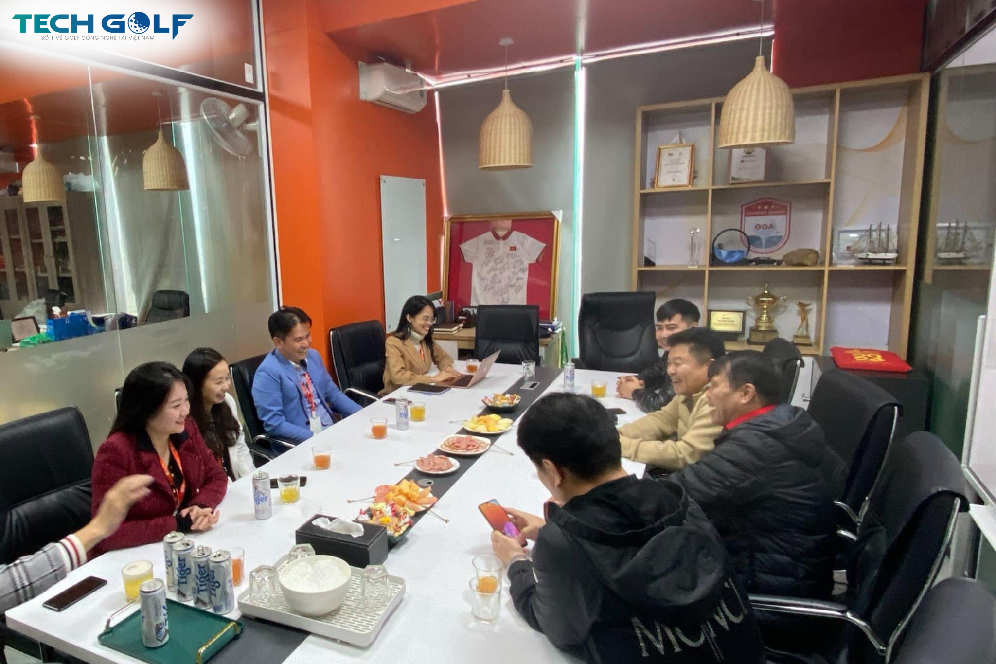 Đại diện Okongolf, KakaoVX và GTS đánh giá cao tiềm năng thành công của chuỗi giải golf 3D do Techgolf tổ chức