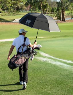 Nylon, polyester,... là những chất liệu thường được dùng để làm dù golf