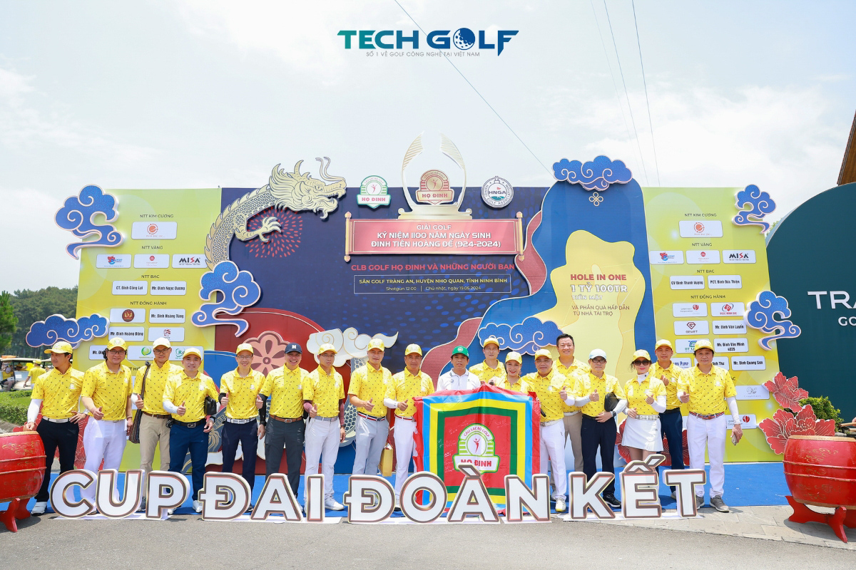 Không khí nhộn nhịp của giải golf tranh cúp Đại đoàn kết của CLB golf họ Đinh và những người bạn