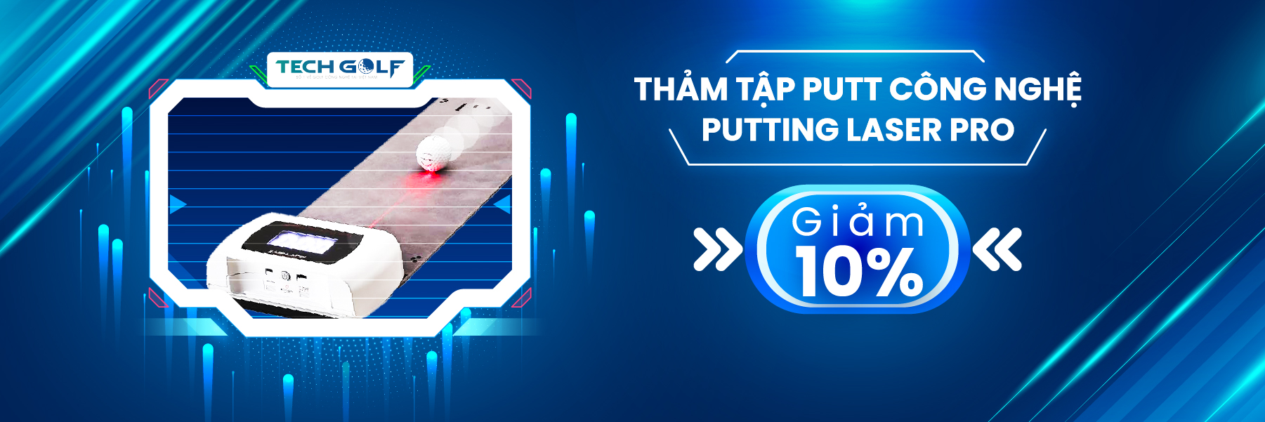 Banner thảm Putting Laser Pro